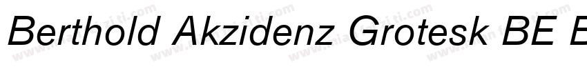 Berthold Akzidenz Grotesk BE Bold字体转换